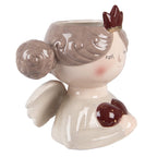 Bloempot Engel 17x14x17 cm Beige Keramiek