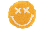 J-Line kussen Smiley Getuft - katoen - oranje/wit