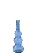 J-Line vloervaas - glas - blauw