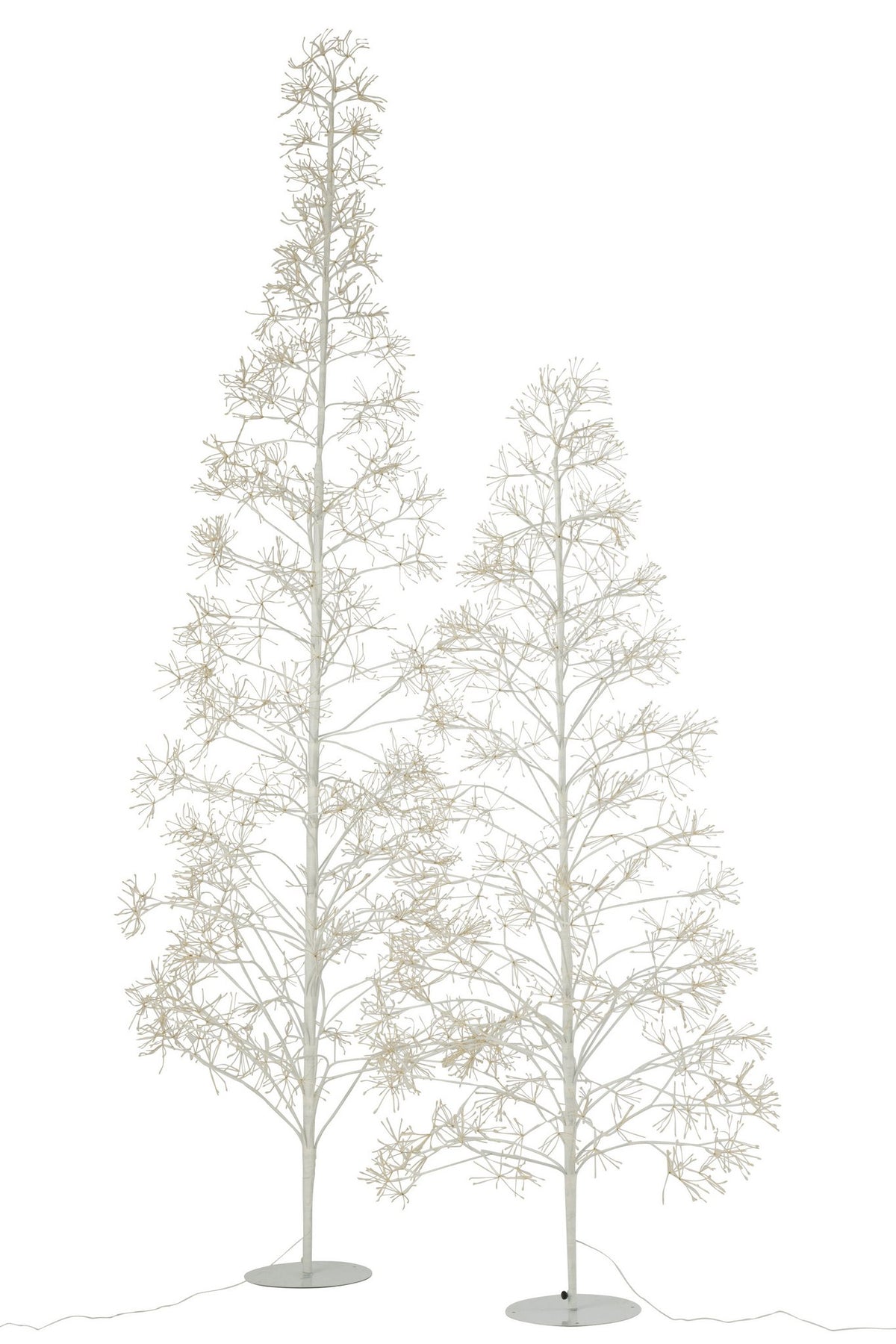 J-Line decoratie Boom 2700 Led - metaal - wit - L