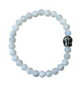 Dames armband Maansteen 6 mm met Boeddha kraal
