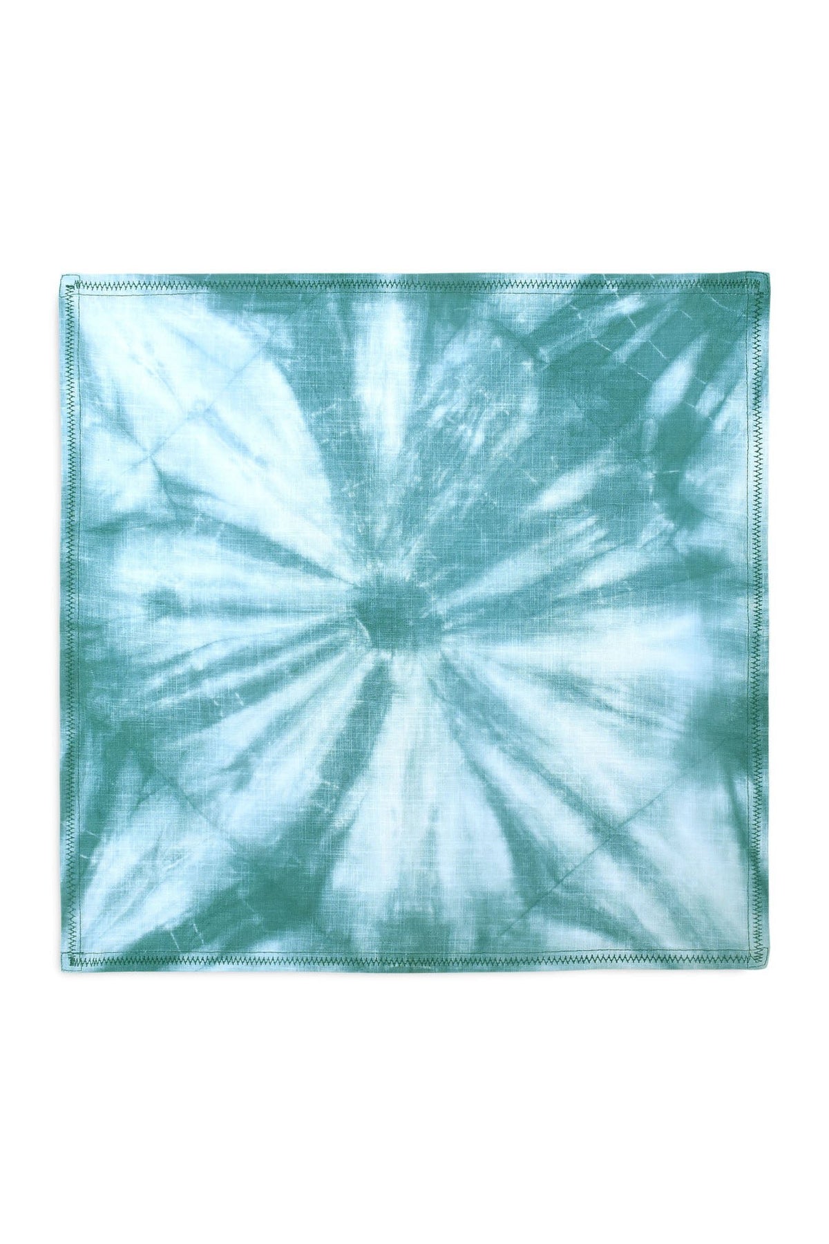 Linnen-katoenen servetten Tie-Dye Zeegroen - Set van 2