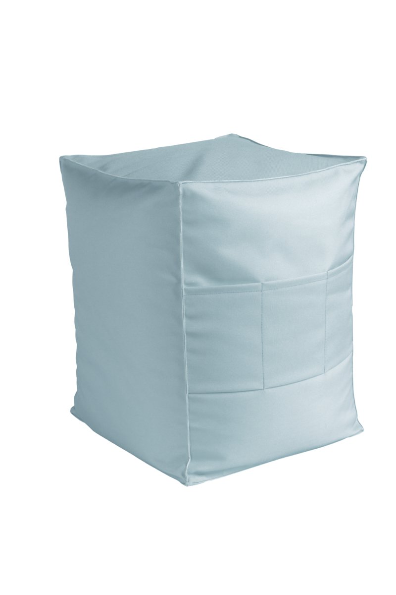 St. Tropez Outdoor Poef blauw 40x40x50cm