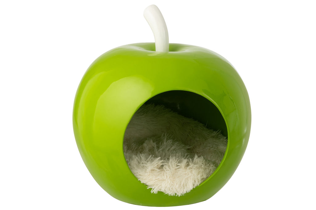 J-Line kattenmand Appel - polyresin - groen