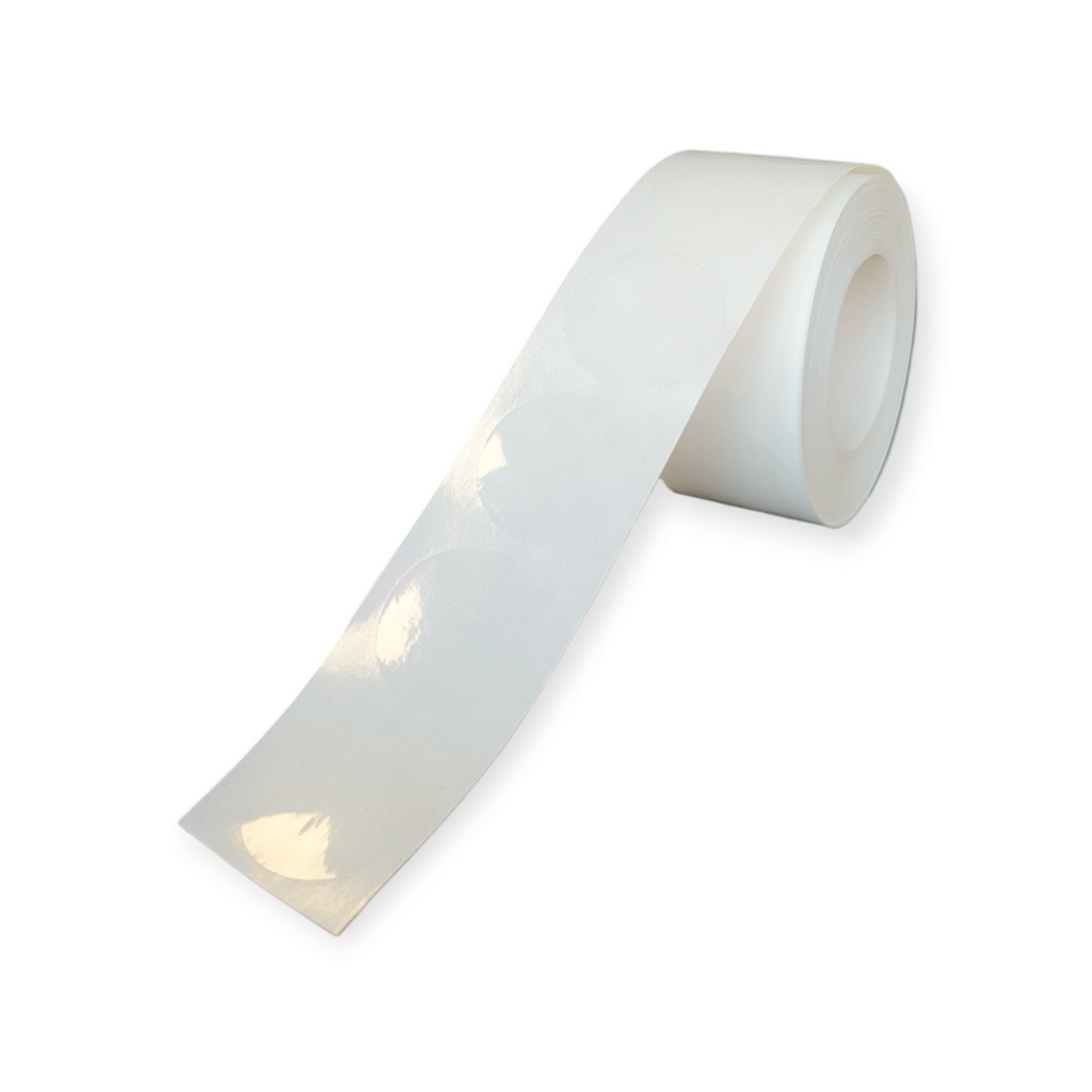 Blanco etiketten - Rond 35mm - transparant