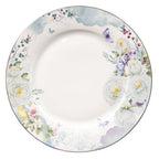 Dinerbord Ø 26 cm Wit Blauw Porselein Bloemen Eetbord