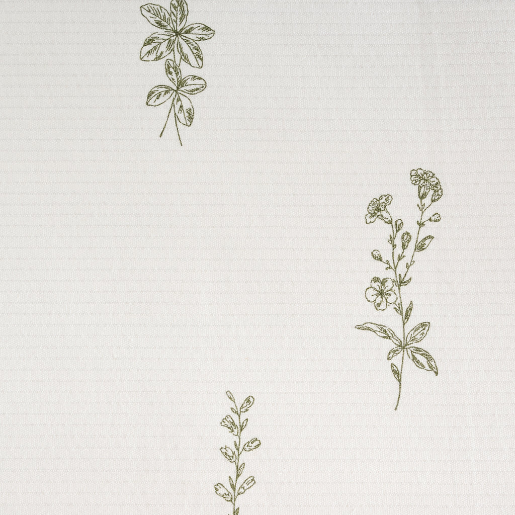 Bedovertrek | Katoenen koord, rib, wilde bloemenprint | King & Queen maten met kussen
