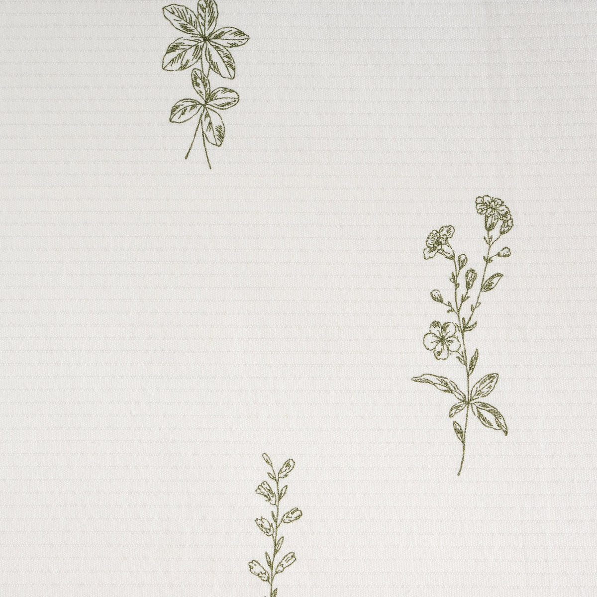 Bedovertrek | Katoenen koord, rib, wilde bloemenprint | King & Queen maten met kussen