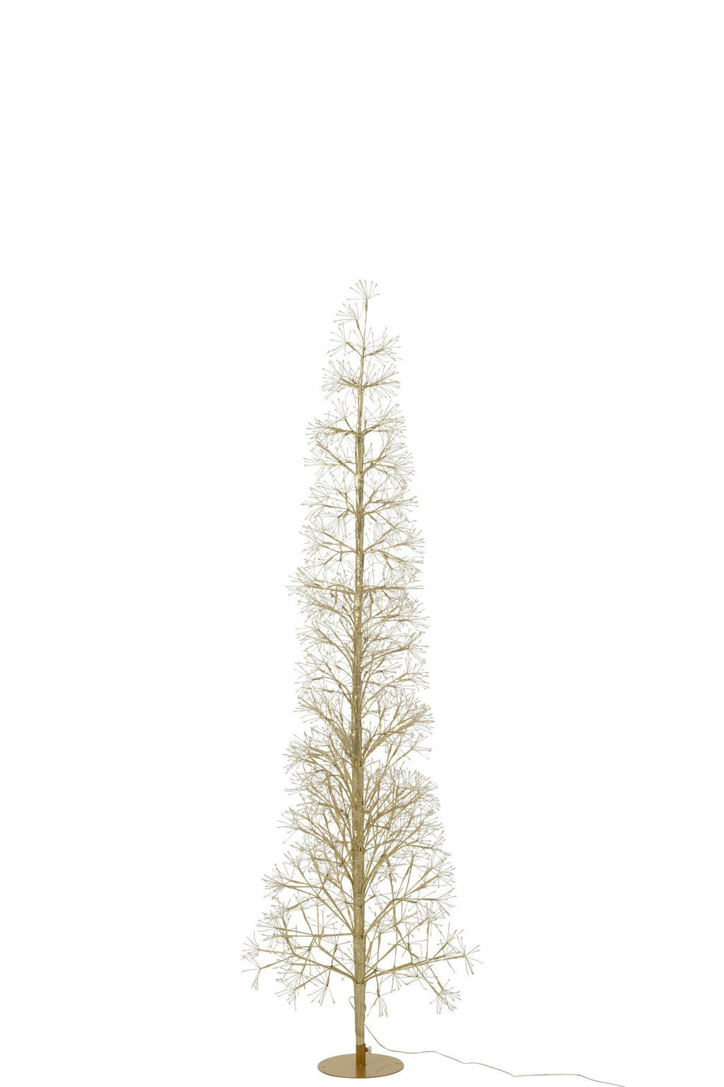 J-Line decoratie Boom - warm witte - ijzer - goud - L - LED