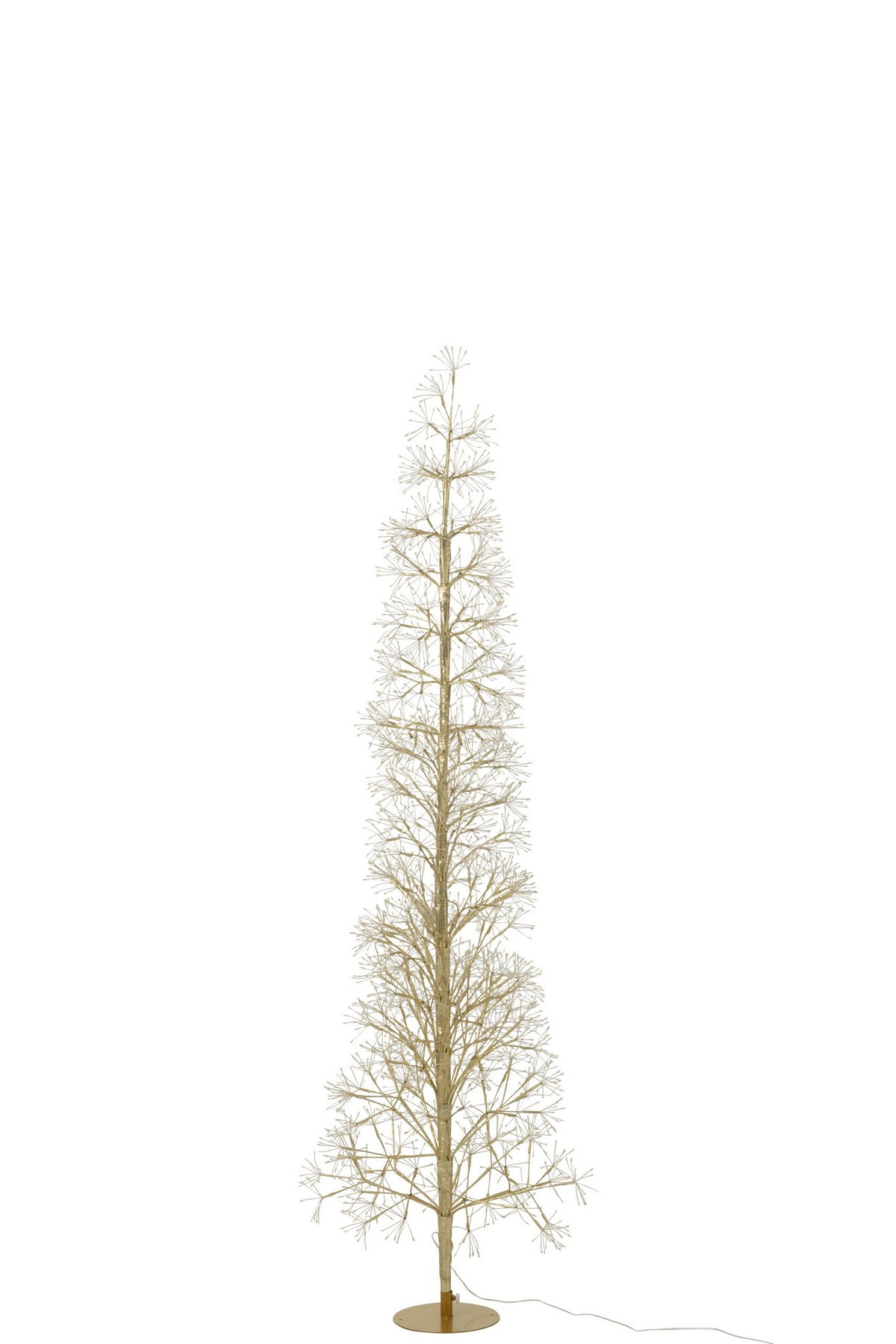 J-Line decoratie Boom - warm witte - ijzer - goud - L - LED