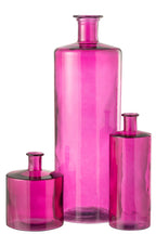 J -Line Vaas -fles - Glas - Roze - Small - 75 cm de zon