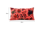 Fluweel Eden bloemen katoenen lendenkussen 35 x 60 cm
