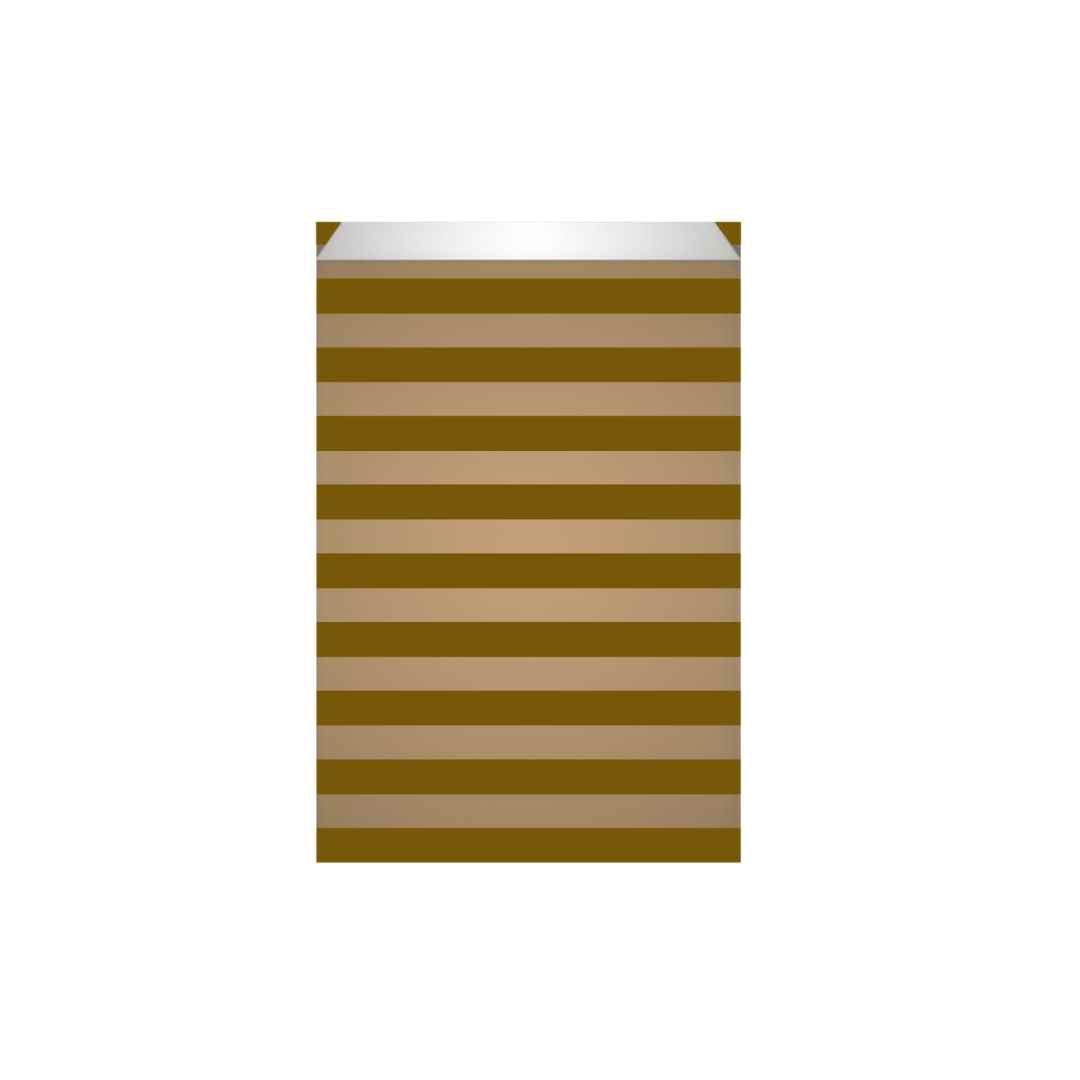 Cadeauzakjes (S) – Streep – Bruin – 7×12 cm – 250 stuks