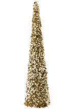 J-Line decoratie boom Sprankelend - champagne - extra large
