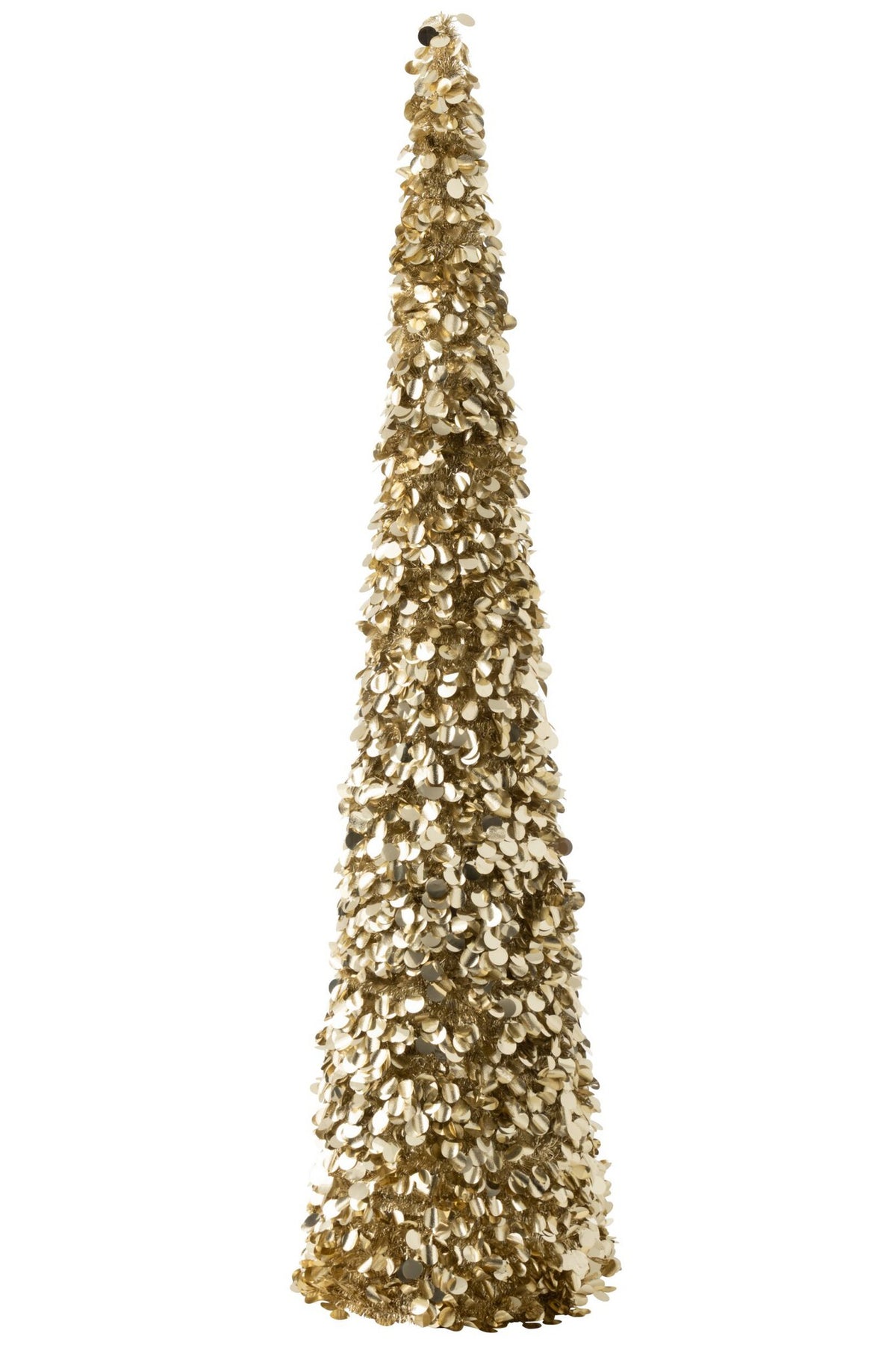 J-Line decoratie boom Sprankelend - champagne - extra large