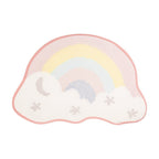 Badmat 60x40x1 cm Meerkleurig Polyester Regenboog