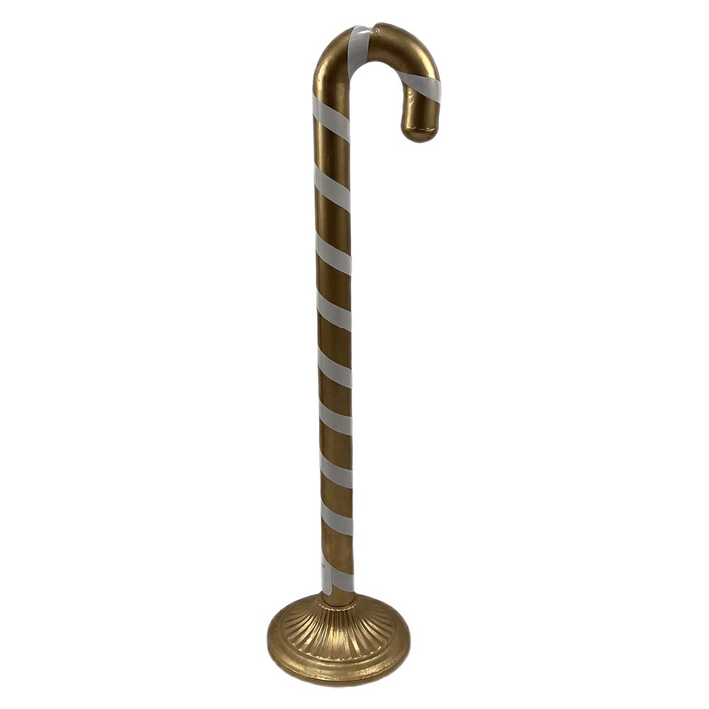 Kerstdecoratie Zuurstok Goudkleurig Metaal Kerstfiguren