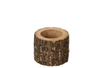 J-Line bloempot Boomstam - hout - naturel - small