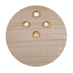 Houten kaarsenbakje Ø ca. 25 cm