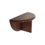 Bullnose mangohouten wandplank - 38x19x19 cm