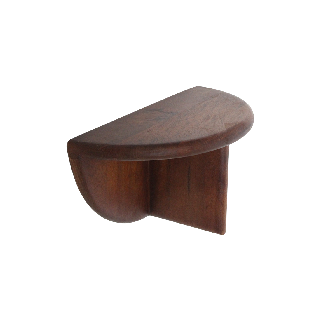 Bullnose mangohouten wandplank - 38x19x19 cm