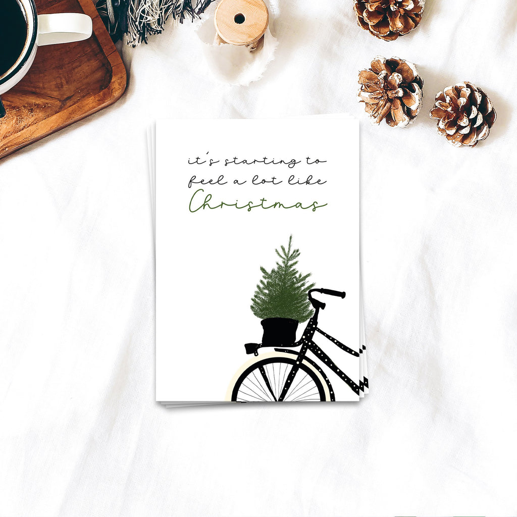 Het begint veel te voelen als Kerstmis - Weihnachtskarte 10er set