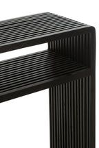 J-Line console Met Schap - hout - zwart - set van 2