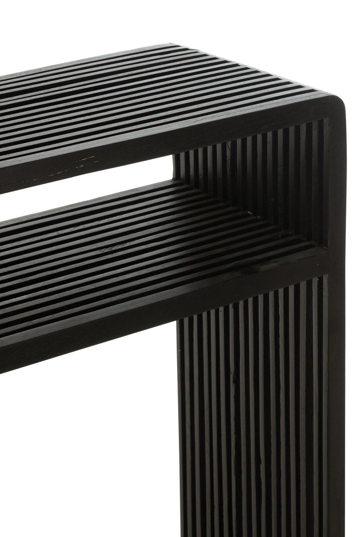 J-Line console Met Schap - hout - zwart - set van 2