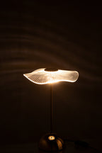 J-Line Tafellamp Led Bloem Metaal/Plastiek Goud Small