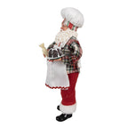 Kerstdecoratie Beeld Kerstman 28 cm Wit Kunststof