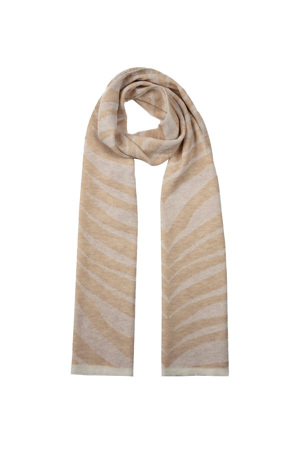 Tijger sjaal ecru-beige