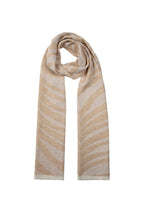 Tijger sjaal ecru-beige