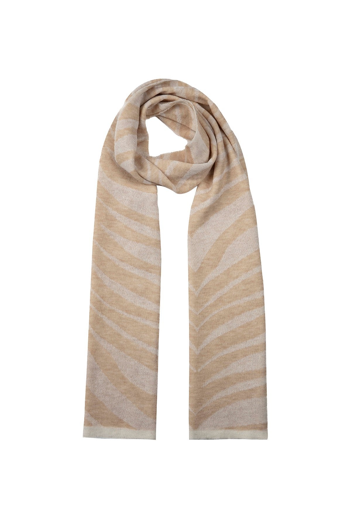 Tijger sjaal ecru-beige