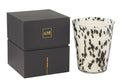 J-Line geurkaars Noa - Stone & Rock - glas - zwart/wit - large - 95U