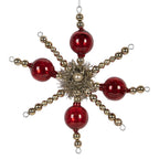 Kersthanger 18x3x18 cm Rood Glas