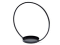 Metalen ring met bord 40cm zwart