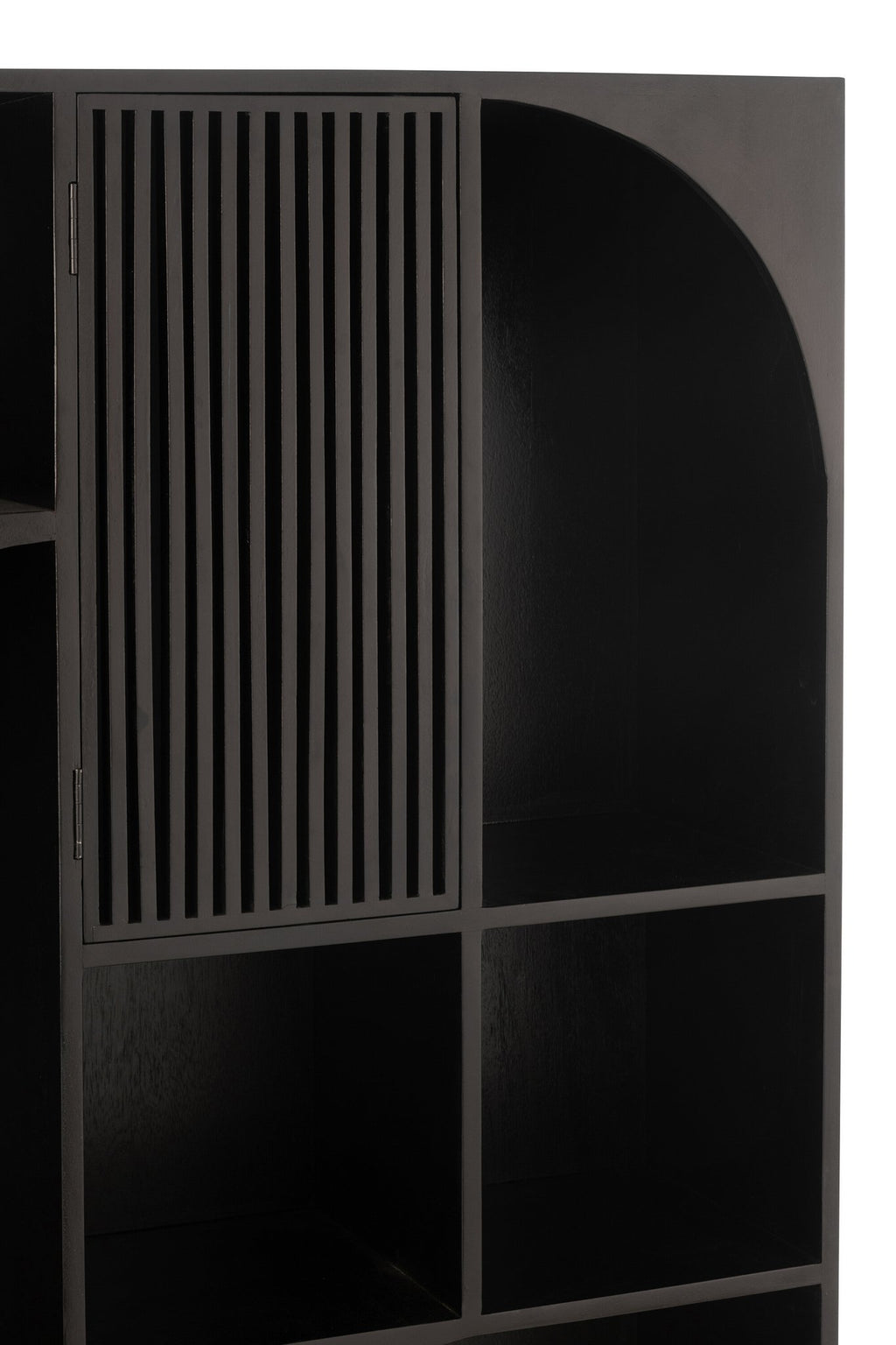 J-Line Rek Mode Mango Hout/Mdf Zwart