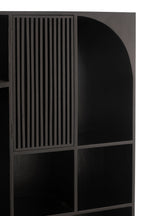 J-Line Rek Mode Mango Hout/Mdf Zwart
