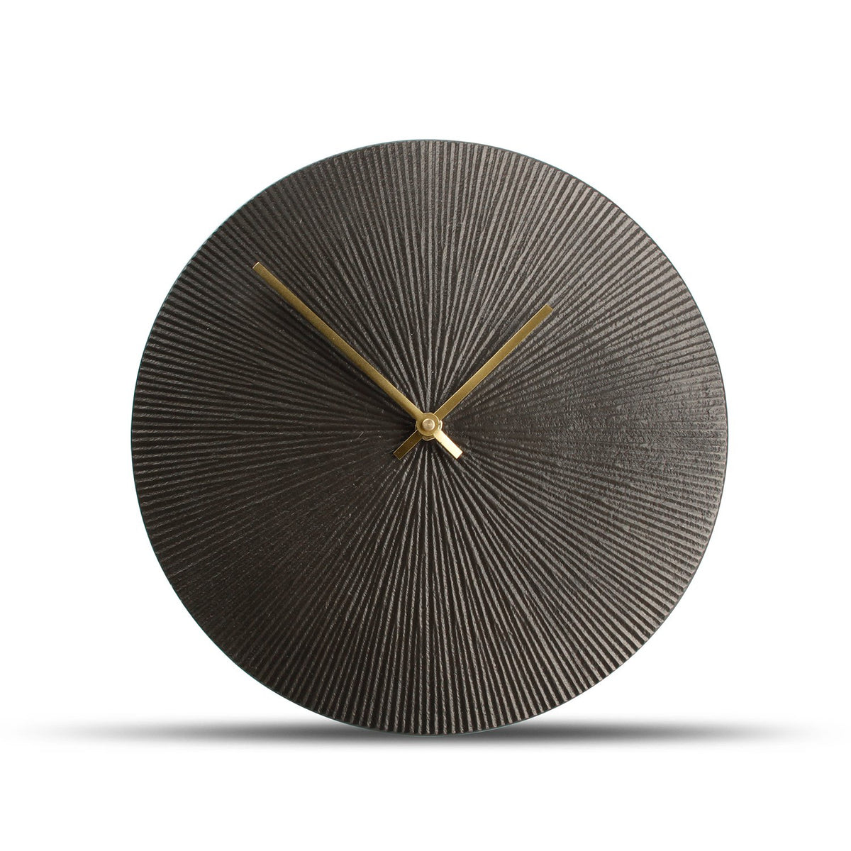 Tafelklok 26cm zwarte ribbel Zone