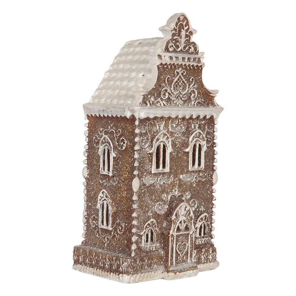 Gingerbread house met LED 3 x AAA Bruin Kunststof