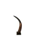 Hoorn op hout ribbel 30cm*