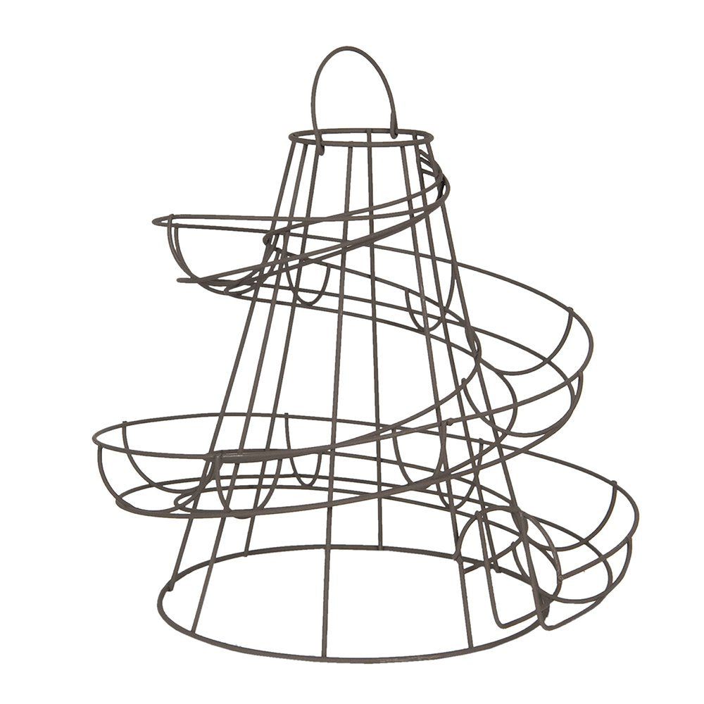 Eierhouder 33x33x35 cm Zwart IJzer Eiermand
