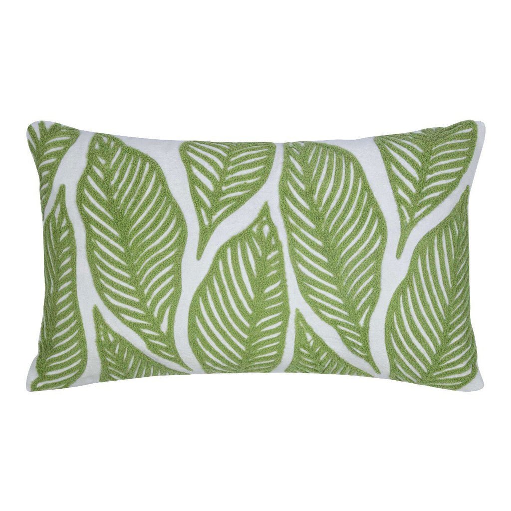 Lilou Kussen bladeren groen 30x50cm