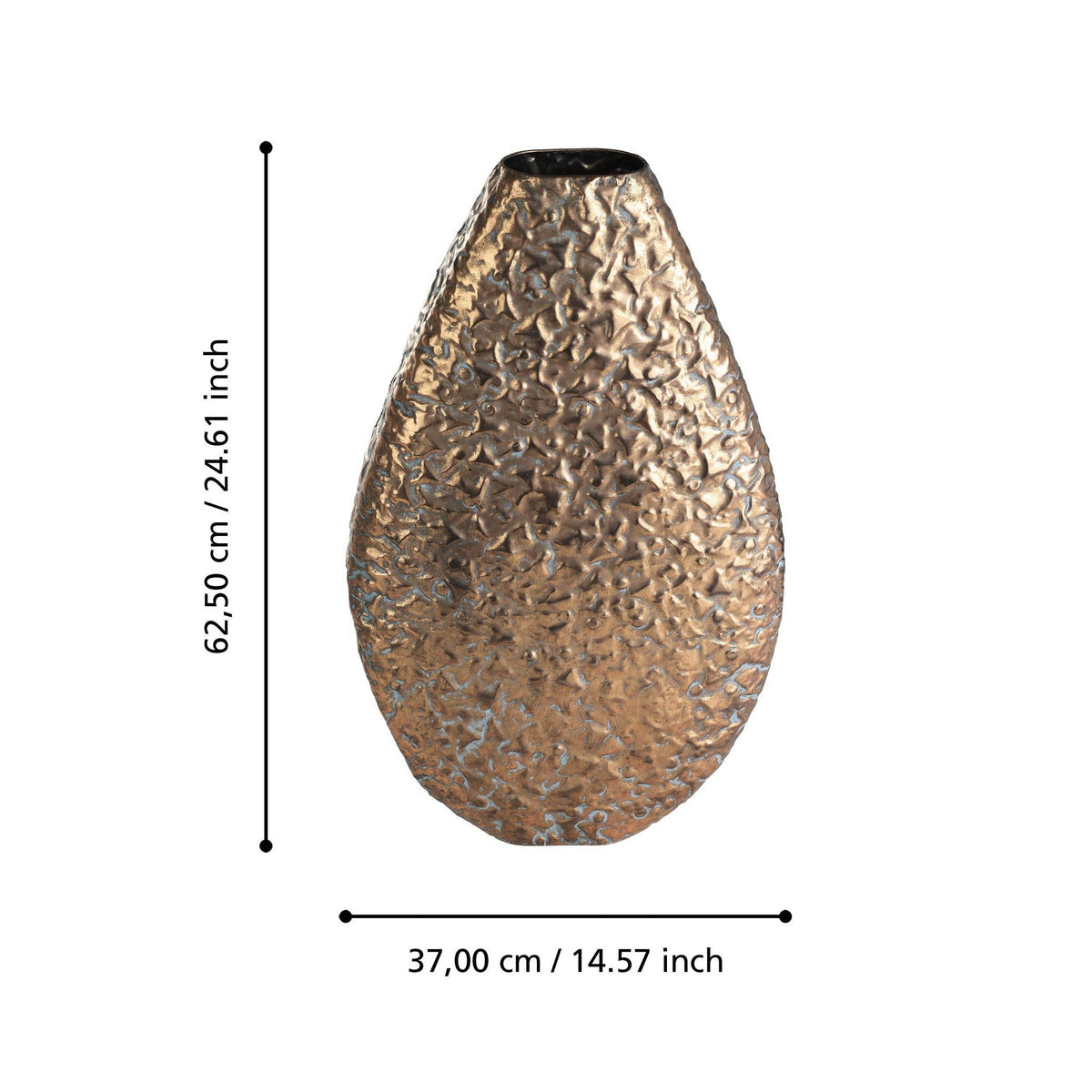Vaas Lenggeng Goud 37x13x63 cm