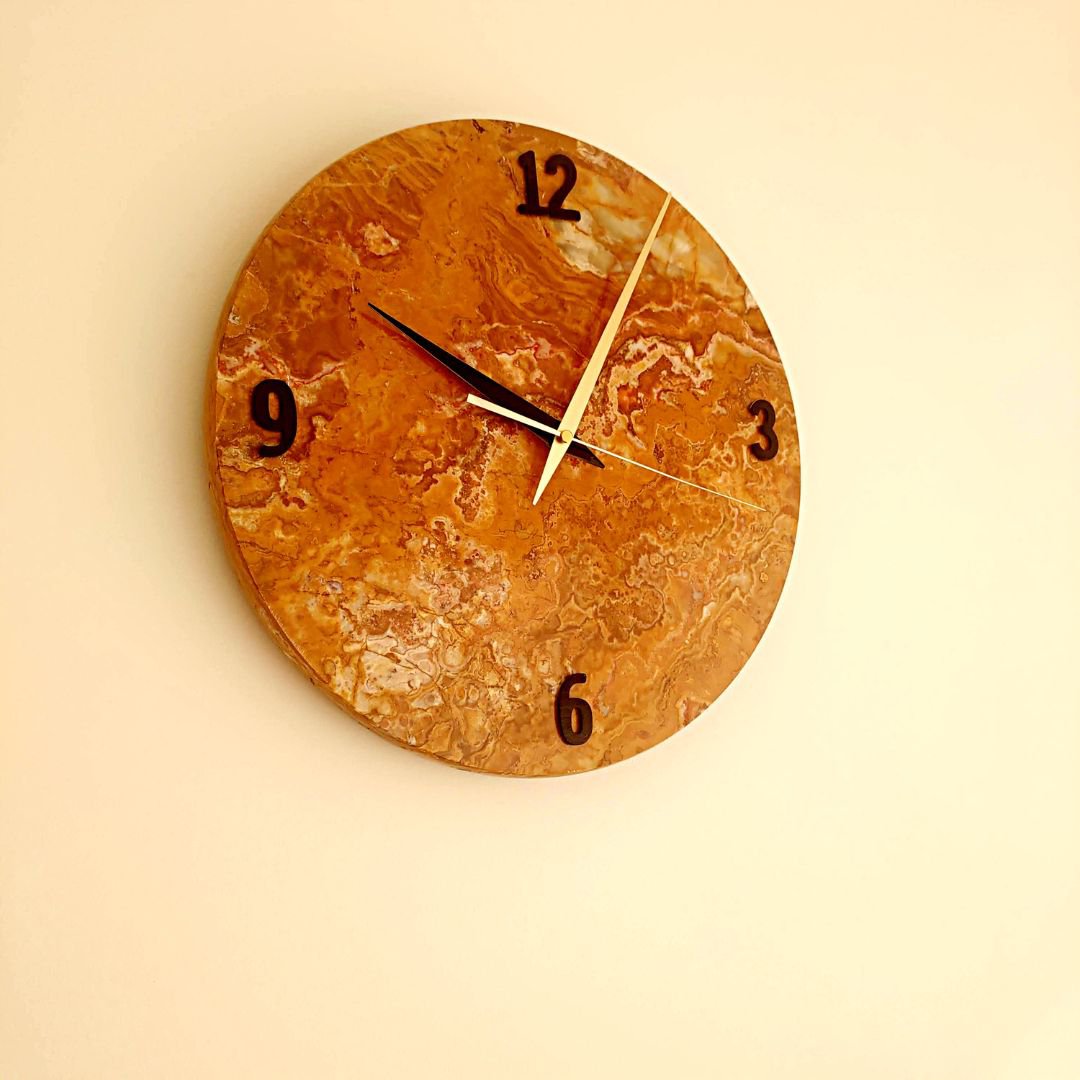 Ronde wandklok Onyx