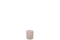 J-Line theelichthouder Mozaiek Recht - glas - roze