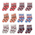 Kerstsokken set van 12 one size Meerkleurig Synthetisch Hert