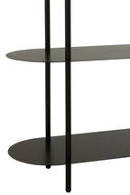 J-Line rek Ovaal - ijzer - zwart