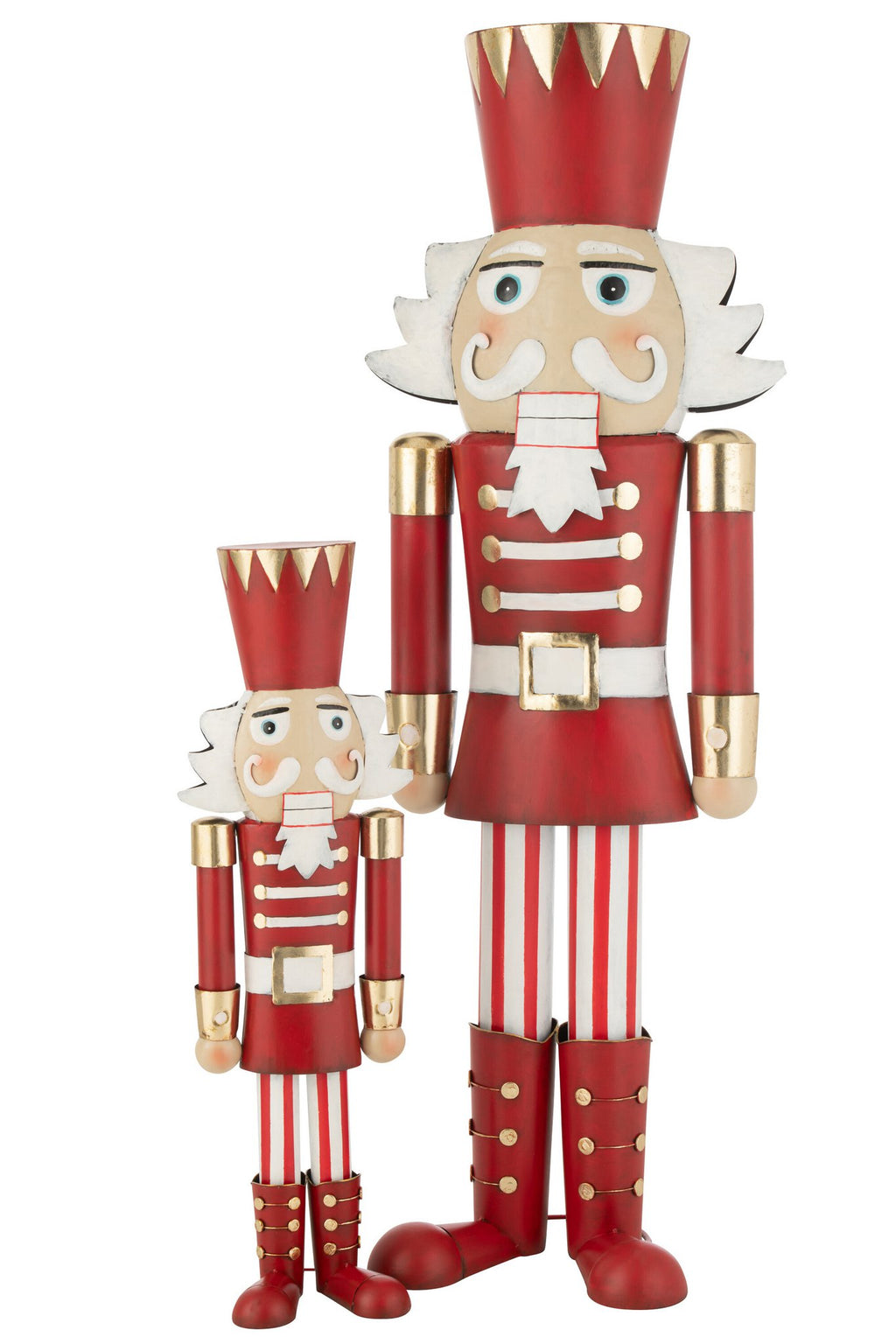 J-Line figuur Notenkraker - ijzer - rood/goud - large