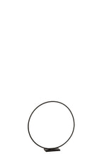 J-Line ring Op Voet ring decoratie - metaal - zwart - S